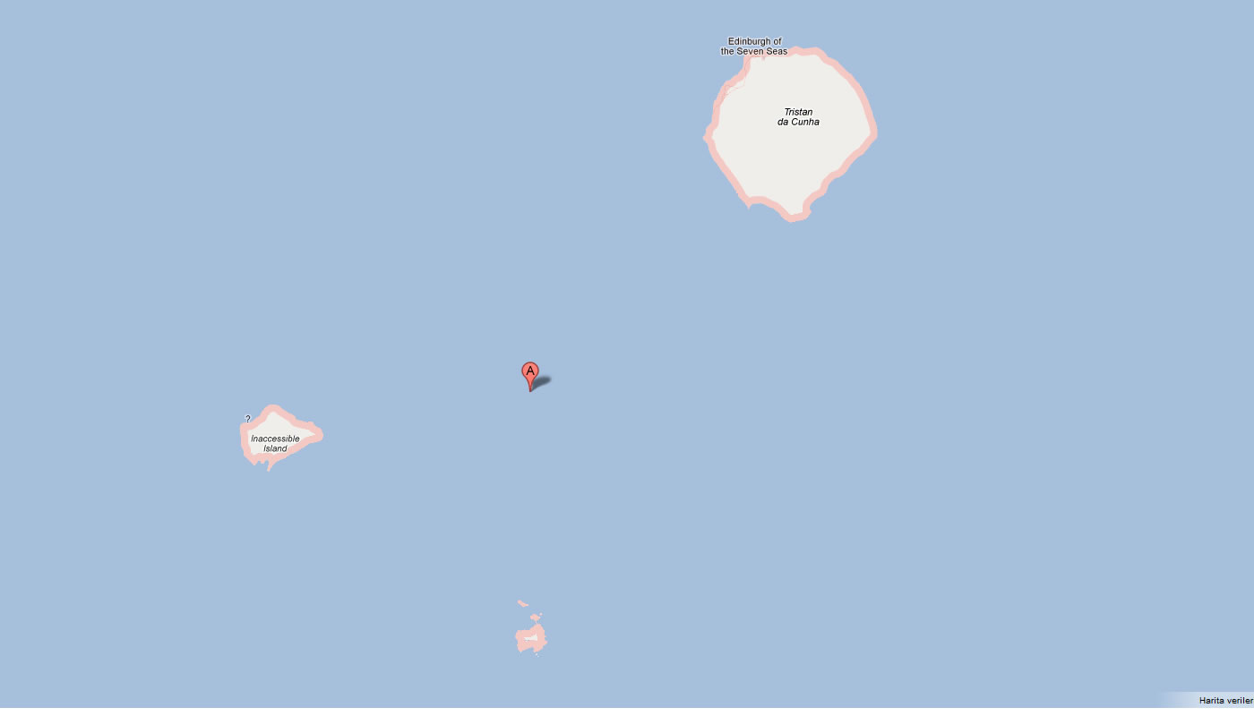 map of Tristan da Cunha